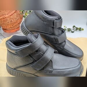 Orthofeet Men’s Size 13 4E Extra Wide #581‎ Black Strap Comfort Shoes Orthopedic